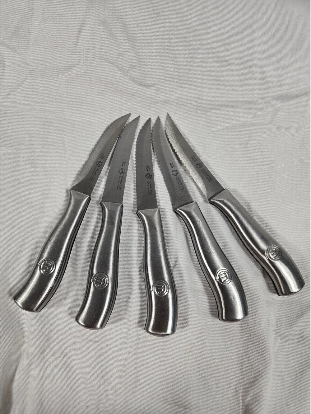 MasterChef Steak Knives Set of 5 All Stainless Steel 4.5